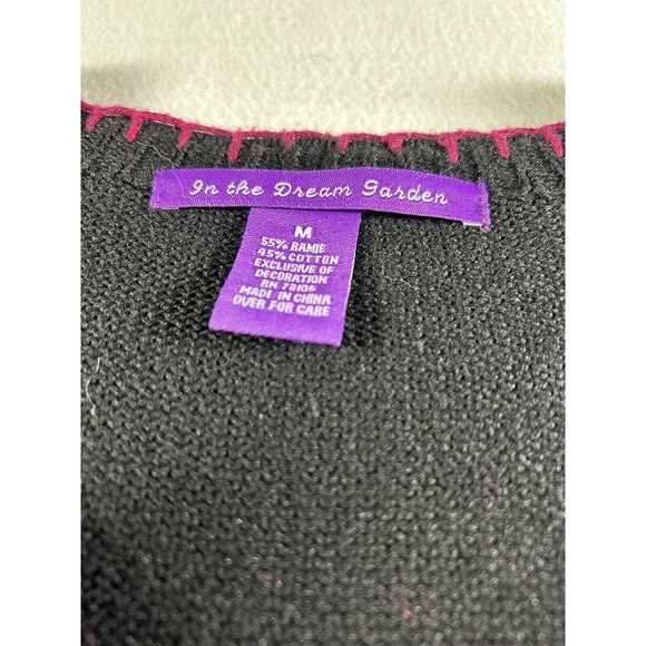 In The Dream Garden Vintage Monkey Jungle Cardigan Sweater Medium - Picture 3 of 7